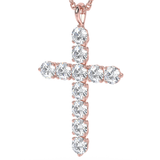 Lab Grown Diamond Cross Necklace 