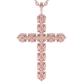 Lab Grown Diamond Cross Necklace 