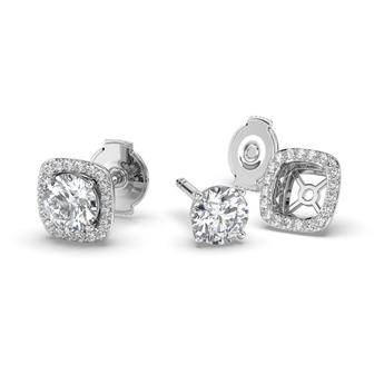 Lab Grown Diamond Stud Earrings 