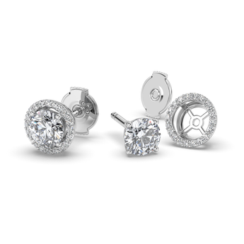 Lab Grown Diamond Stud Earrings 