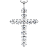 Lab Grown Diamond Cross Necklace 