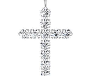 Lab Grown Diamond Cross Necklace 