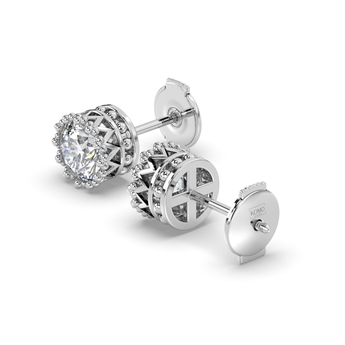 Lab Grown Diamond Stud Earrings 