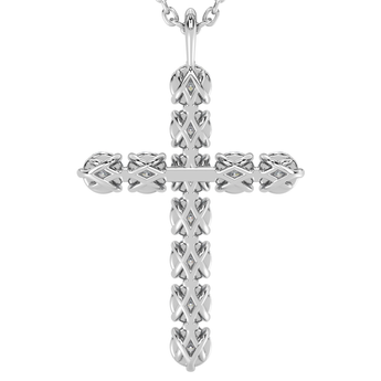 Lab Grown Diamond Cross Necklace 