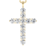 Lab Grown Diamond Cross Necklace 