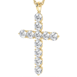 Lab Grown Diamond Cross Necklace 