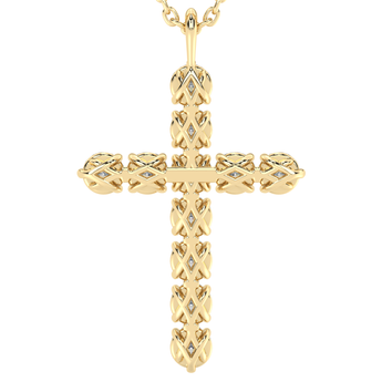 Lab Grown Diamond Cross Necklace 