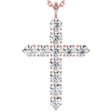 Lab Grown Diamond Cross Necklace 