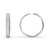 Lab Grown Diamond Hoop Earrings 