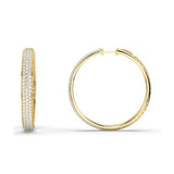 Lab Grown Diamond Hoop Earrings 