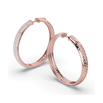 Lab Grown Diamond Hoop Earrings 