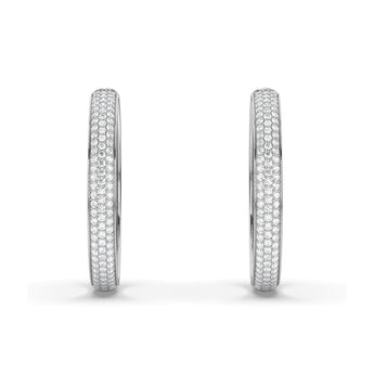 Lab Grown Diamond Hoop Earrings 