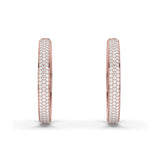 Lab Grown Diamond Hoop Earrings 
