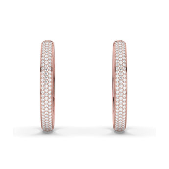 Lab Grown Diamond Hoop Earrings 