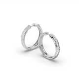 Lab Grown Diamond Hoop Earrings 