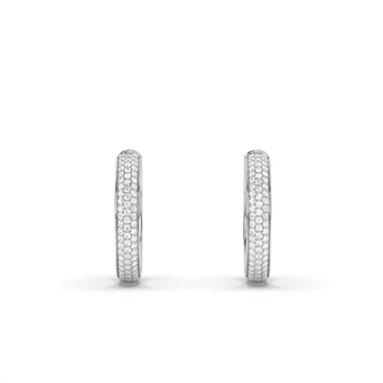 Lab Grown Diamond Hoop Earrings 