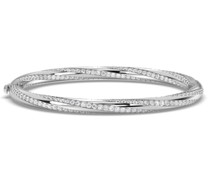 Lab Grown Diamond Bangle Bracelet 