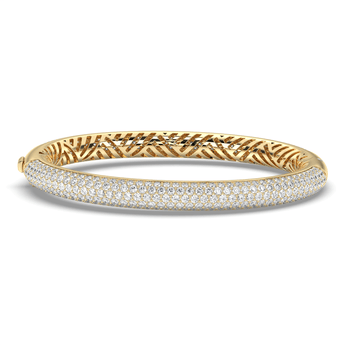 Lab Grown Diamond Bangle Bracelet 