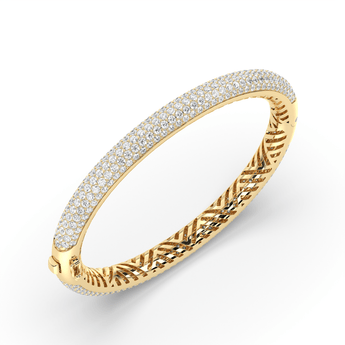 Lab Grown Diamond Bangle Bracelet 