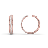 Lab Grown Diamond Hoop Earrings 