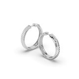 Lab Grown Diamond Hoop Earrings 