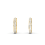 Lab Grown Diamond Hoop Earrings 
