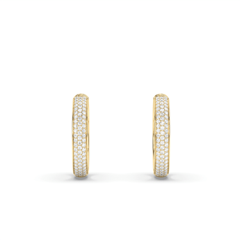 Lab Grown Diamond Hoop Earrings 