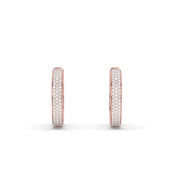 Lab Grown Diamond Hoop Earrings 