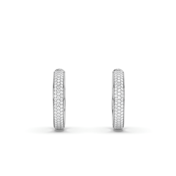 Lab Grown Diamond Hoop Earrings 