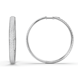 Lab Grown Diamond Hoop Earrings 