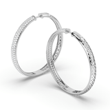 Lab Grown Diamond Hoop Earrings 