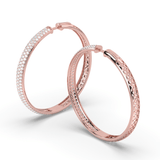 Lab Grown Diamond Hoop Earrings 