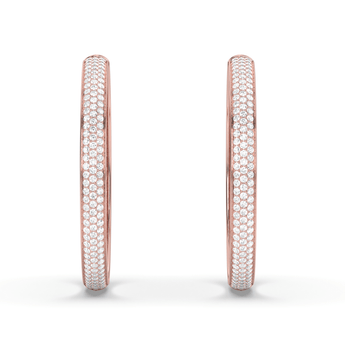Lab Grown Diamond Hoop Earrings 