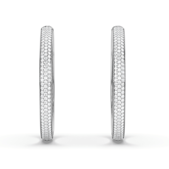Lab Grown Diamond Hoop Earrings 
