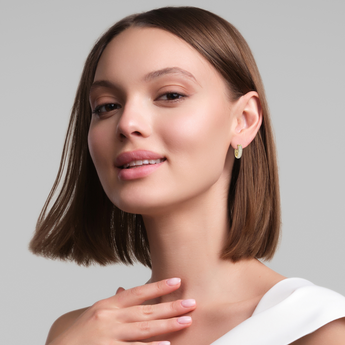 Lab Grown Diamond Hoop Earrings 