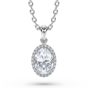 Lab Grown Diamond Pendant Necklace 