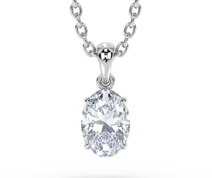 Lab Grown Diamond Pendant Necklace 