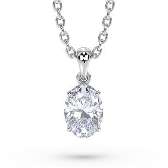 Lab Grown Diamond Pendant Necklace 