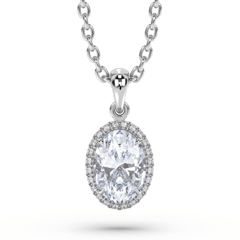 Lab Grown Diamond Pendant Necklace 