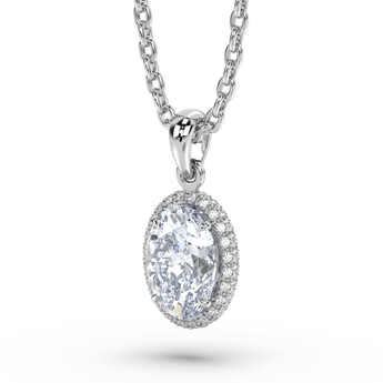 Lab Grown Diamond Pendant Necklace 