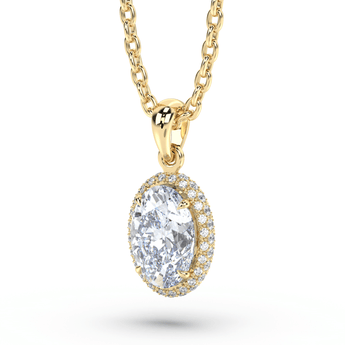 Lab Grown Diamond Pendant Necklace 