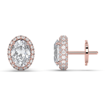 Lab Grown Diamond Stud Earrings 