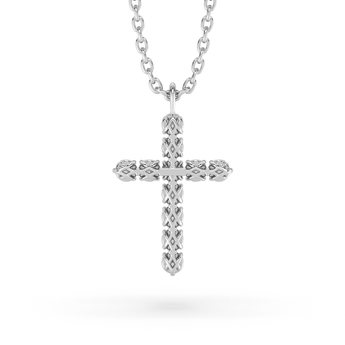Lab Grown Diamond Cross Necklace 