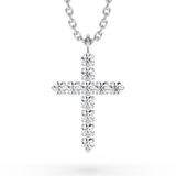 Lab Grown Diamond Cross Necklace 