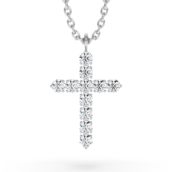 Lab Grown Diamond Cross Necklace 
