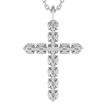 Lab Grown Diamond Cross Necklace 