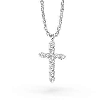 Lab Grown Diamond Cross Necklace 