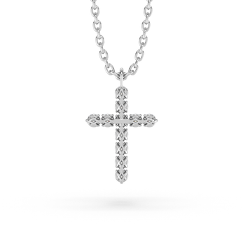 Lab Grown Diamond Cross Necklace 