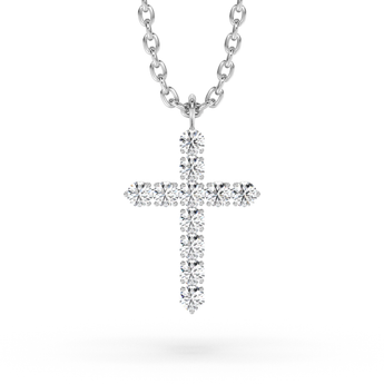 Lab Grown Diamond Cross Necklace 