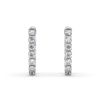 Lab Grown Diamond Hoop Earrings 